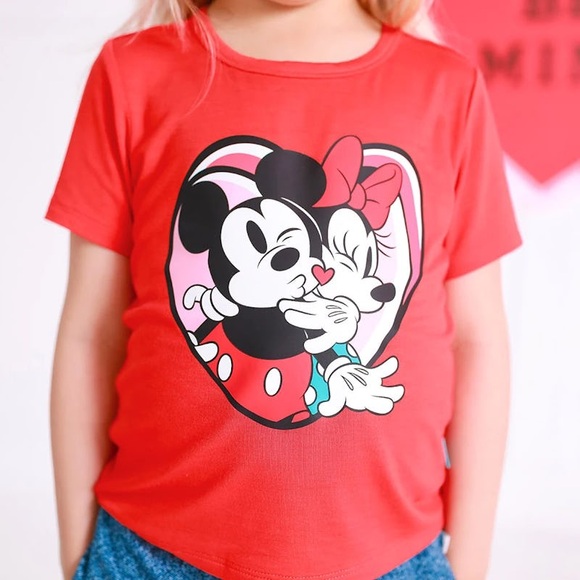 Posh Peanut Other - NWT Posh Peanut x Disney Mickey and Minnie Be My Valentine Loose Fit Shirt 2T